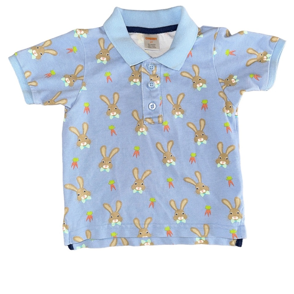 Gymboree bunny rabbit collard shirt